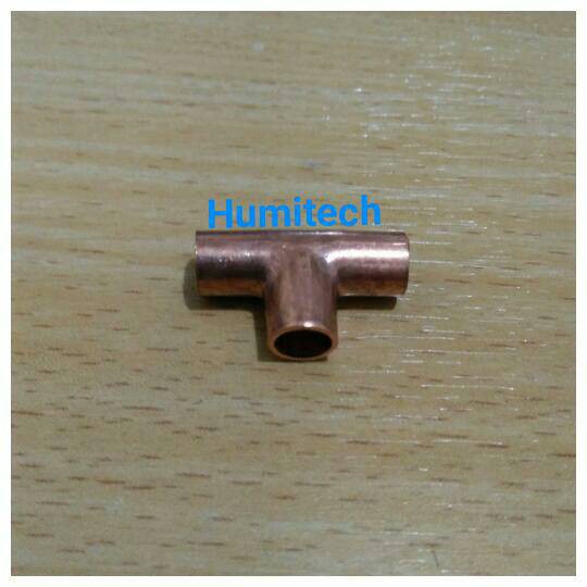 Tee Pipa tembaga 1/4" x 1/4"