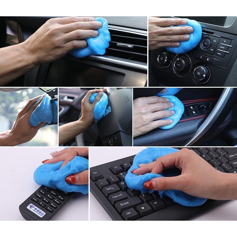 [160gr] gel pembersih super clean multifungsi pembersih debu dashboard vent interior mobil rumah keyboard