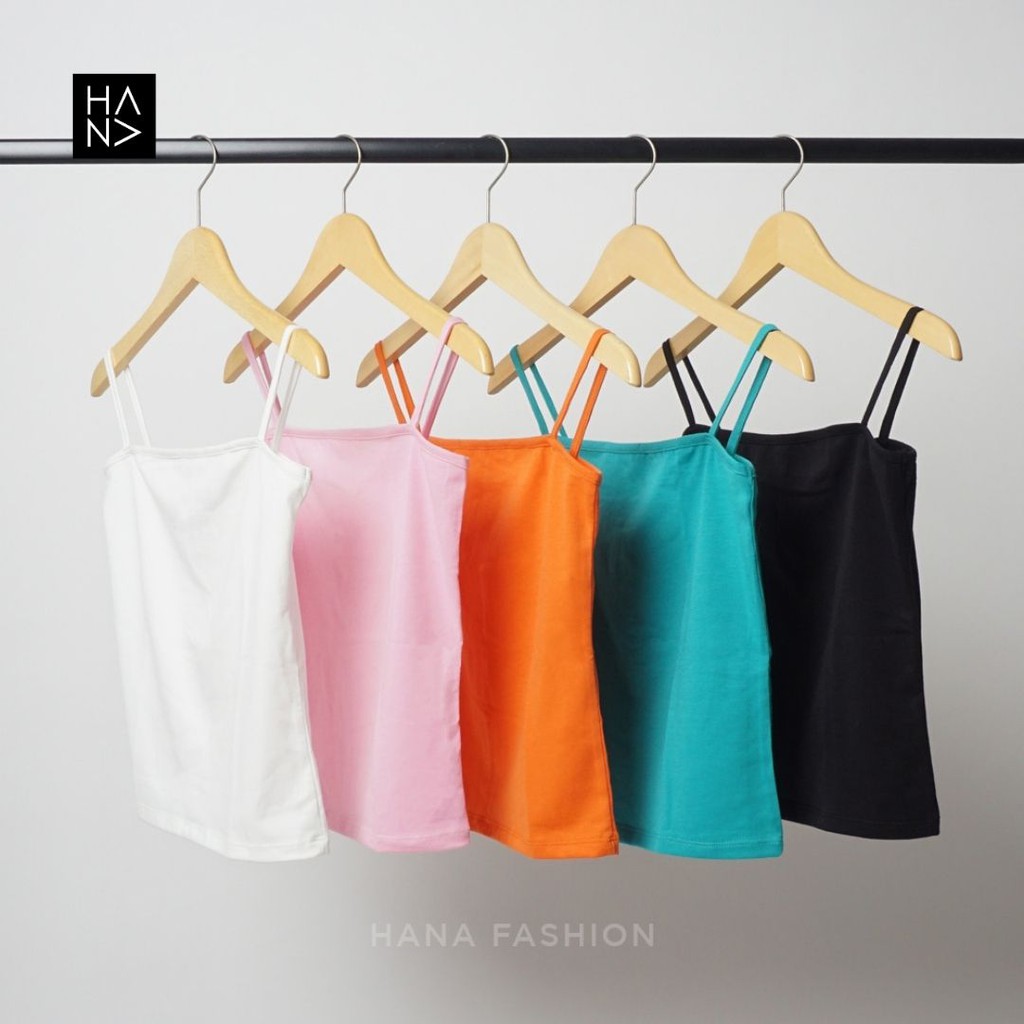 HanaFashion JKT - Miranda Basic Tank Top Simple Polos Wanita - TT029-4