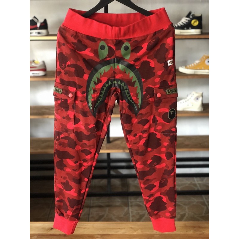 Celana Jogger A Bathing Ape Red / Bape
