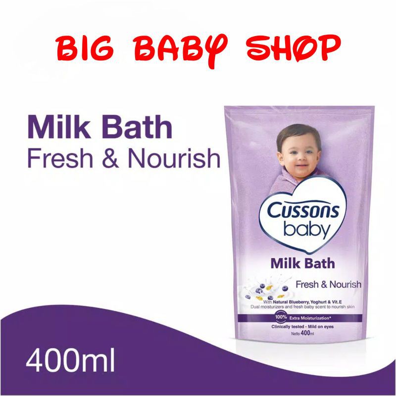 CUSSONS BABY Milk Bath Sabun Mandi CUSSONS BABY Fresh & And Nourish 400 ml 400ml