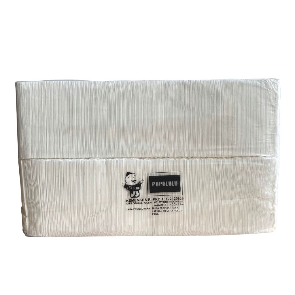 TISSUE WAJAH POPOLULU 1000gram 2ply / FACIAL TISSUE / PREMIUM FACIAL TISSUE / TISSUE SERBAGUNA-Pop Up (Belah 2)
