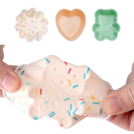 Cetakan Silikon Cupcake Bunga Ulir Hati Silicone Mold Premium Love Swirl Heart Oven Safe Babymaniashop