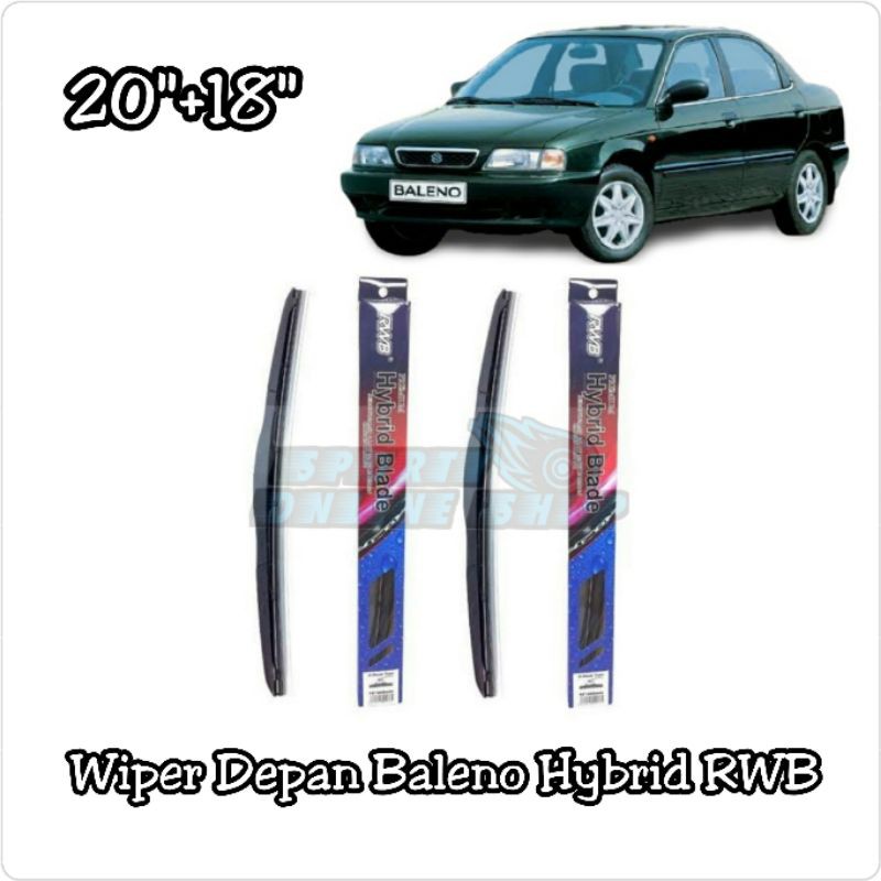 Wiper Depan Baleno 20&quot;+18&quot; Hybrid Merk Rwb