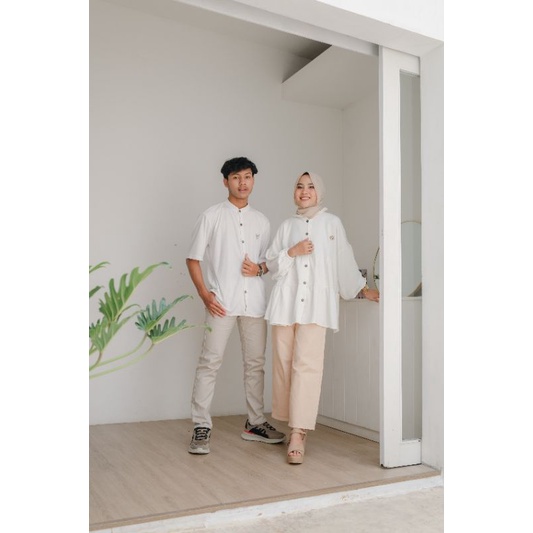 LOTUS MOM AND DAD - FAMILY SET - KEMEJA WANITA KEMEJA PRIA-BW