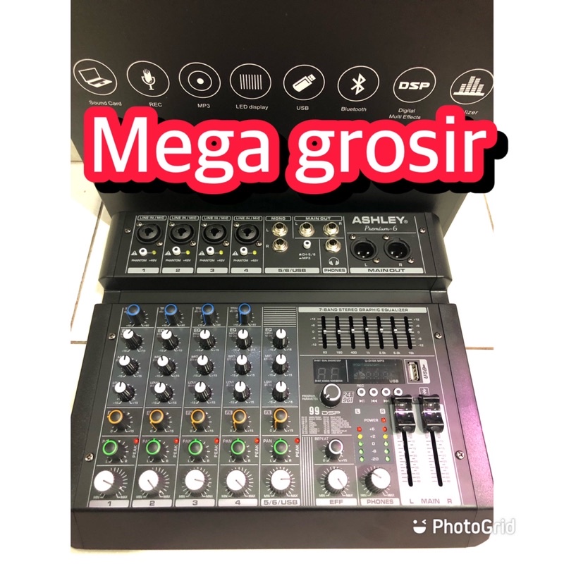 mixer audio ashley premium 6 / mixer audio ashley premium 4 original produk