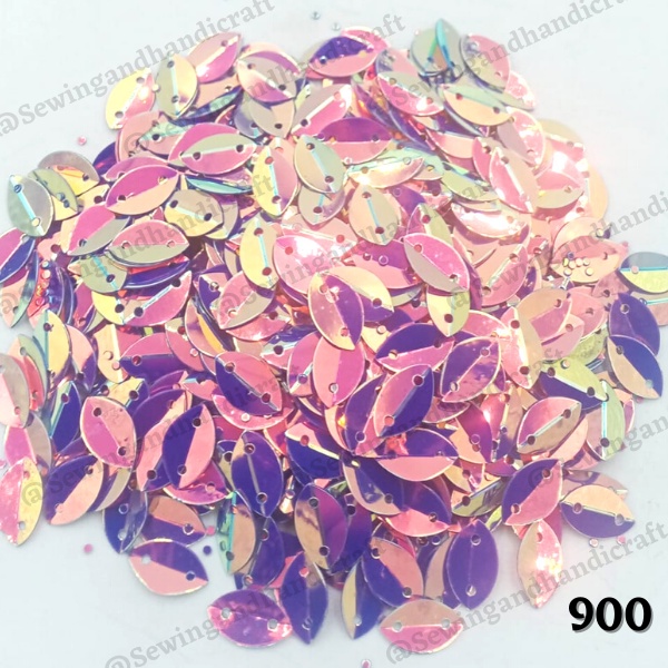 Payet Piring Pelangi/Manik/Ramboci Daun Kualitas Premium/Payet Piring Daun Kecil/500Gram