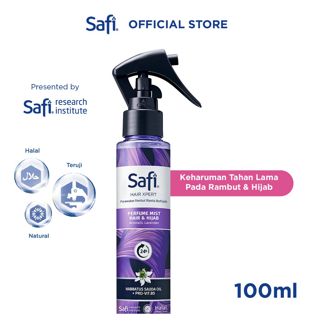 SAFI HAIR XPERT PERFUME MIST HAIR &amp; HIJAB 100ML LAVENDER