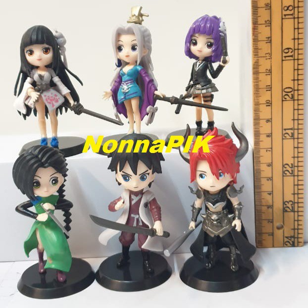 Action figure kimetsu no yaiba Qposket  set of 5
