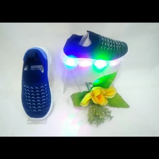 SEPATU NYALA ANAK DANS VALMOS NAVY/HITAM