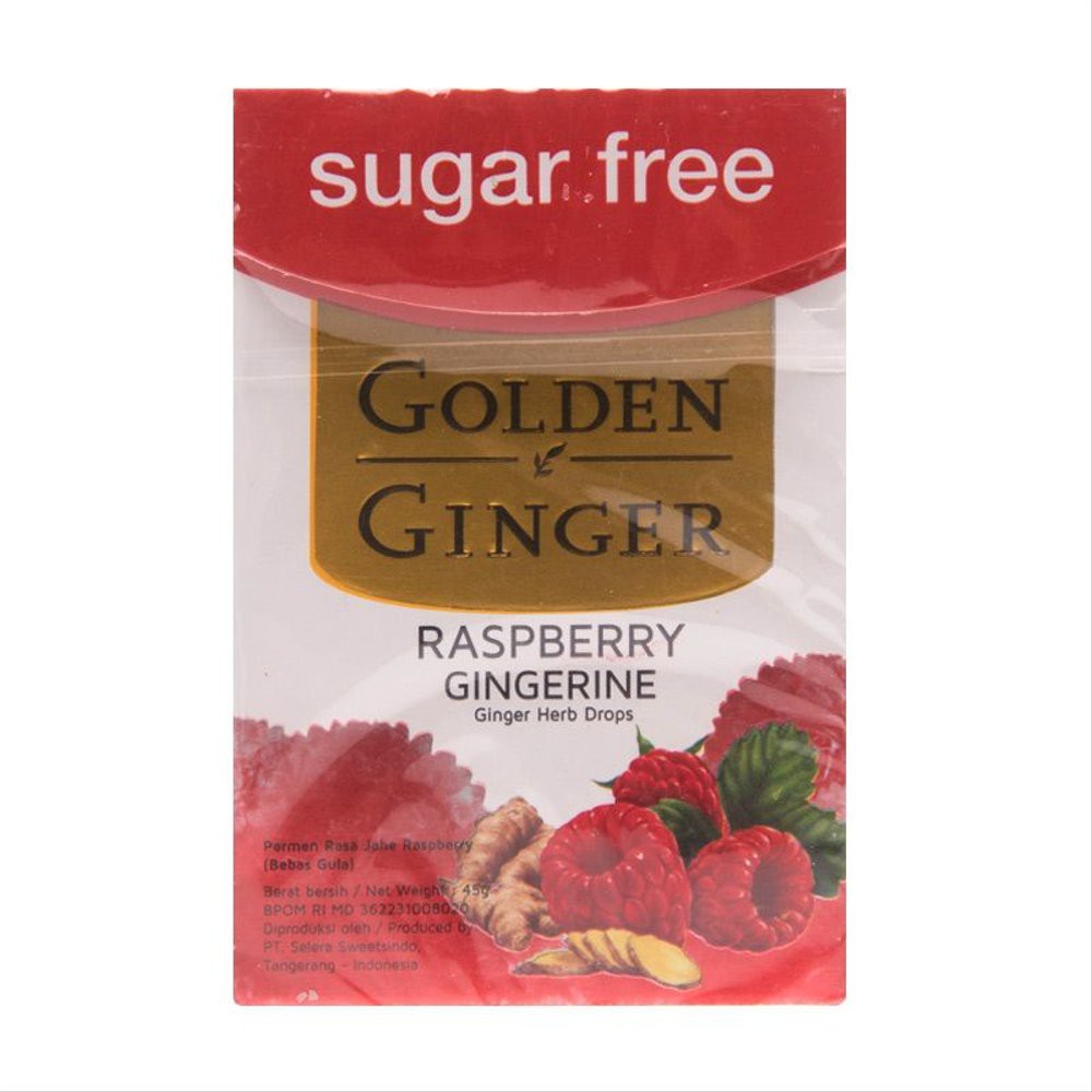 Golden Ginger Candy 45gr Raspberry Orange Anisemint Gingerine Blueberry Gingerine Permen Jahe Ras Berry Jahe Blue Beri