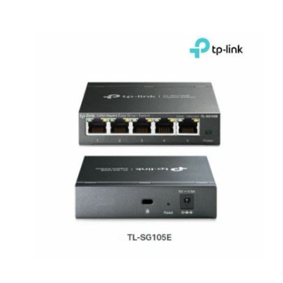 Switch hub tp-link 5 port metal 1Gbps gigabit easy smart lan rj45 ethernet tl-sg105e - tplink sg-105e