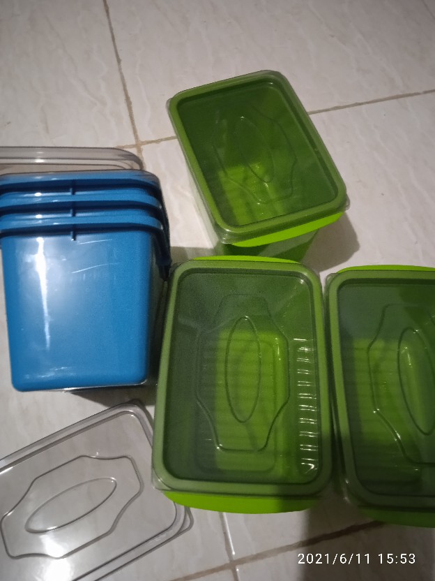 Kotak Penyimpanan Makanan - Kotak Makan Victory Food Box 1000ml (1 Set Isi 3)