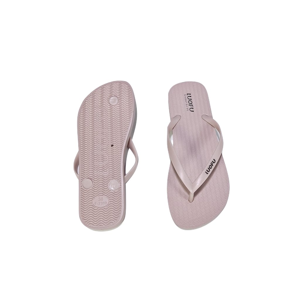 LUOFU ORIGINAL jelly sandal karet empuk murah jepit import sendal japit wanita F2310JP6W