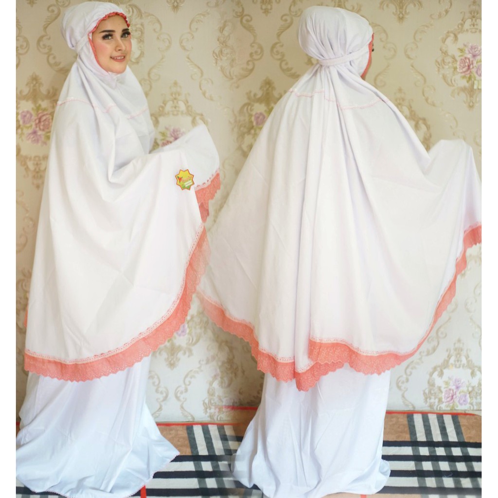 Mukena Renda Putih/Warna