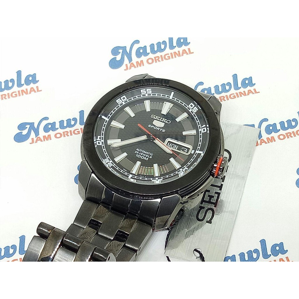 Seiko 5 Sports SNZH67K1 Automatic Black Bracelet | Jam Pria SNZH67