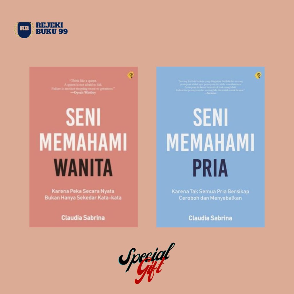 BUKU MOTIVASI | SENI MEMAHAMI WANITA & SENI MEMAHAMI PRIA - BRIGHT PUBLISHER