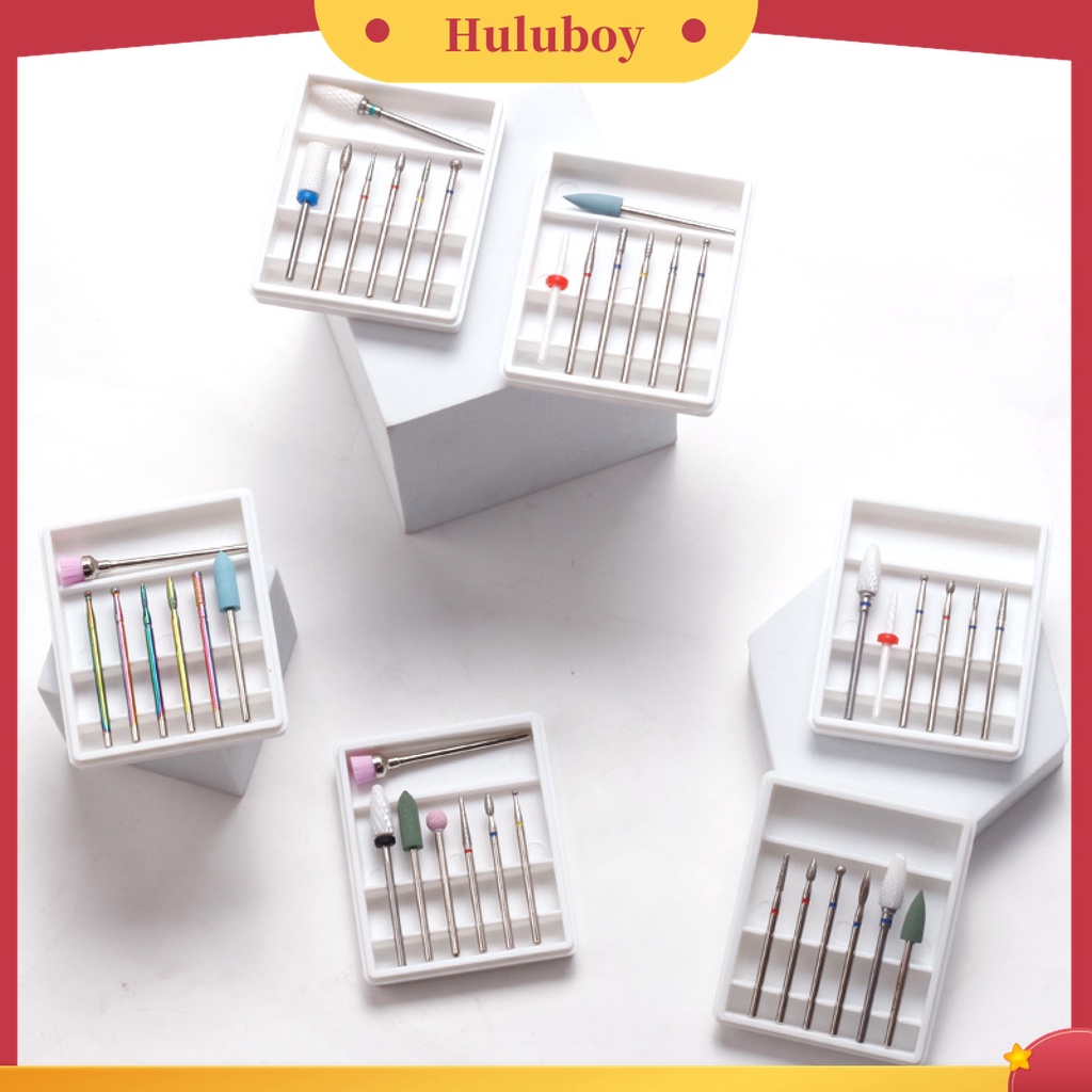 Huluboy Huluboy♡ 1 Set Kepala Amplas Kuku Universal Bahan Tungsten Steel Untuk Kecantikan