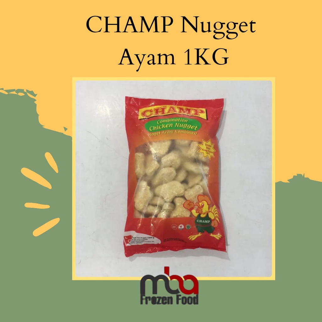 CHAMP Nugget Ayam 1KG  - FROZEN FOOD