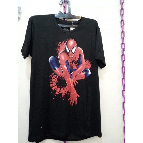 Kaos cowok dewasa spiderman rhymes