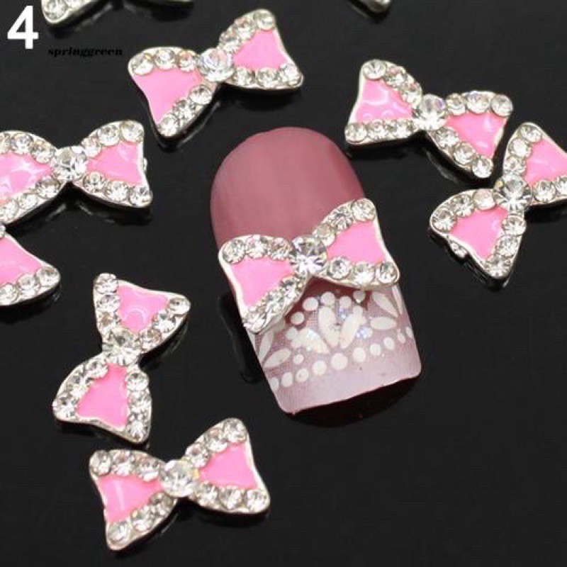 PINK PITA DIAMOND NAILART | BAHAN NAILART