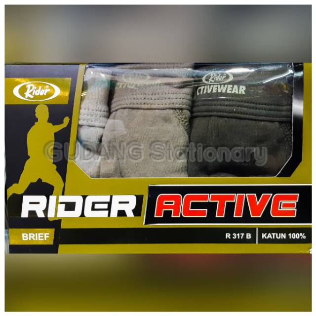 RIDER Active CD Pria R317B [ isi 3 pcs ]