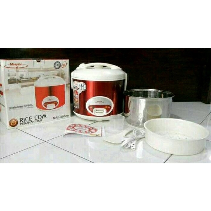 MAGIC COM RICE COOKER MASPION MRJ 109 MS / SS BERGARANSI RESMI 1 TAHUN MANTAP