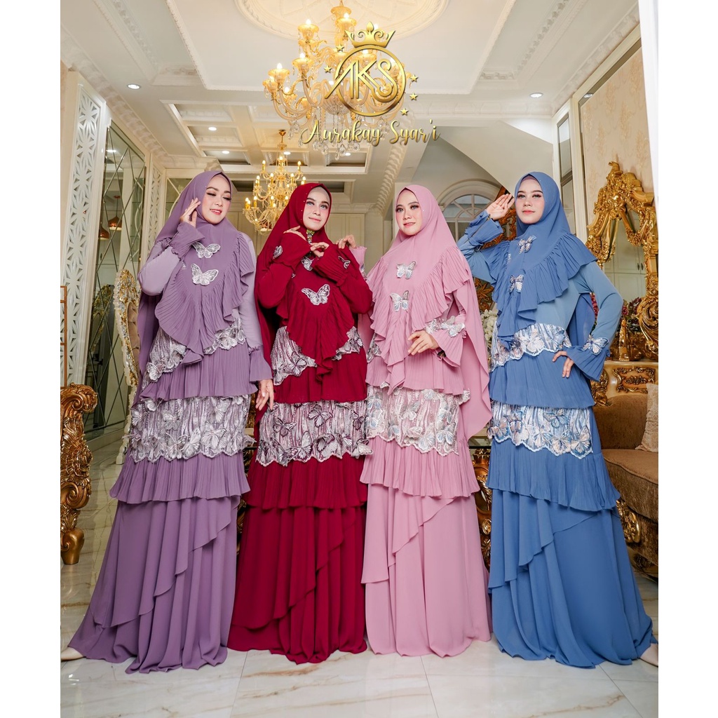 Gamis Syari set Fadya by Aurakay