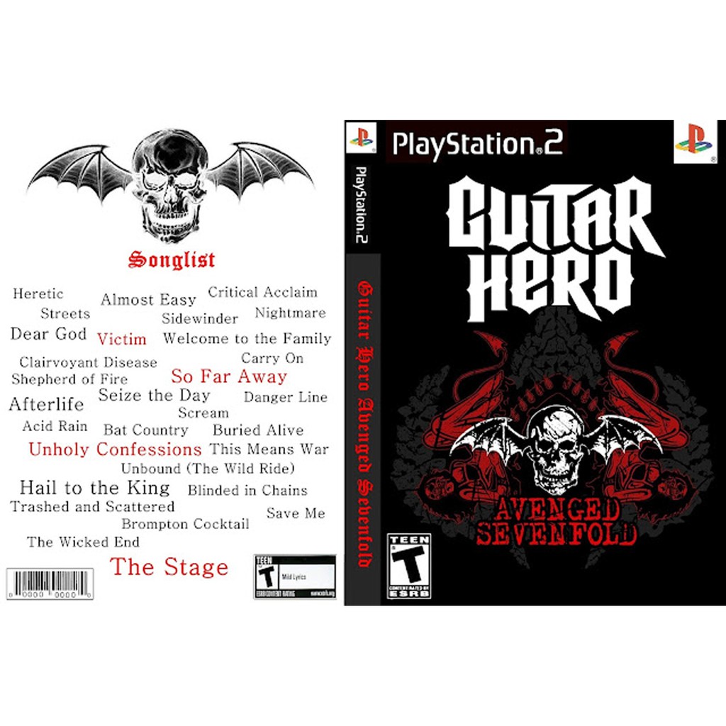 Kaset Ps2 Game Guitar Hero Sevenvold