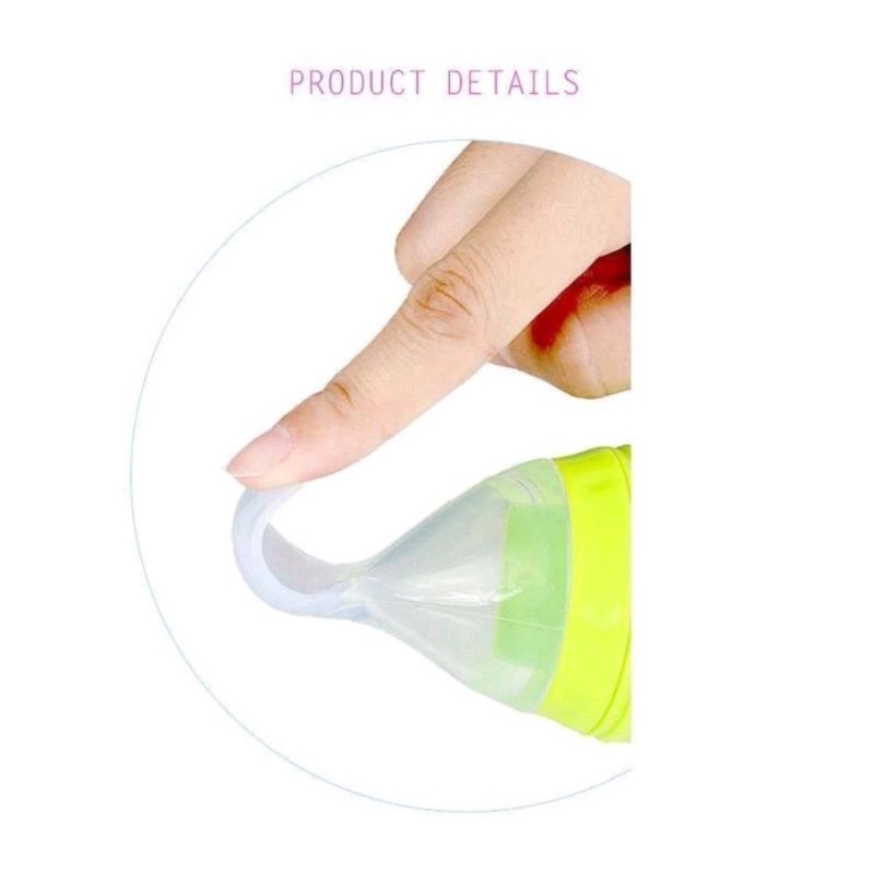 Botol Dot Silicone Sendok Makan Bayi