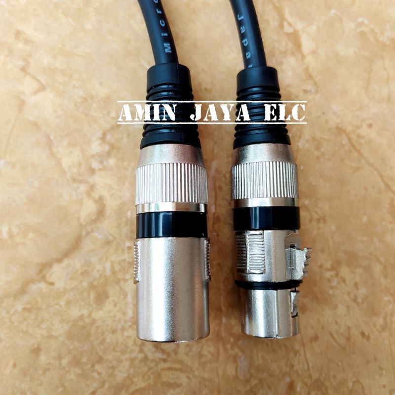 JACK XLR MALE TO FEMALE 1 METER