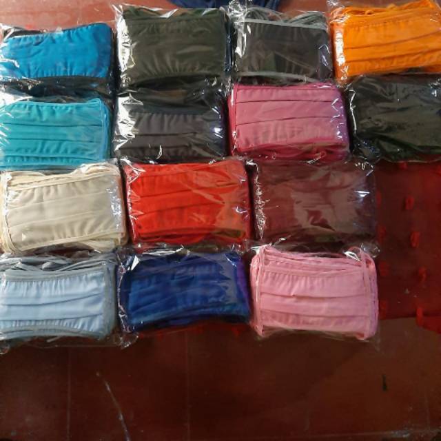 Masker kain katun oxford