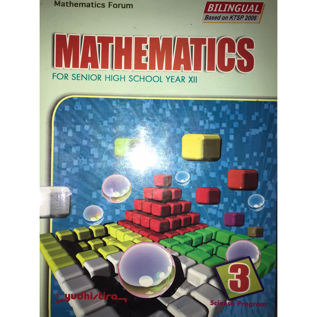 Buku Matematika Kelas XII/SMA 3 - Yudhistira (Bilingual)