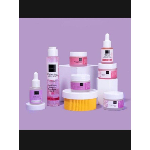 PAKET Scarlett whitening Brightly / Acne / Mini series/ Serum Brightly /Serum Acne