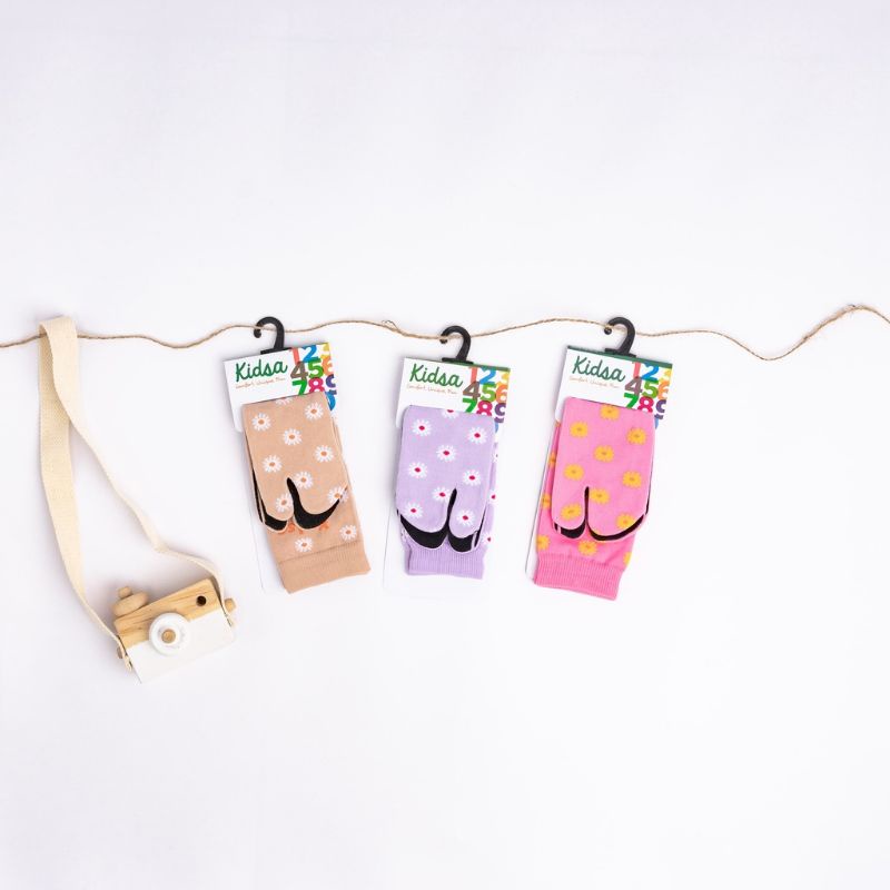 Kaos Kaki Anak Jempol Motif Kidsa Sunflower by Kanik Soka | Kaos Kaki Anak TK