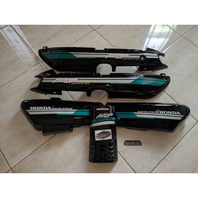 Cover body halus astrea grand bulos biru putih honda astrea grand