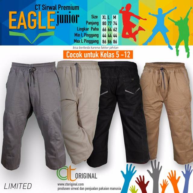 Celana Sirwal Eagle Junior CT Original