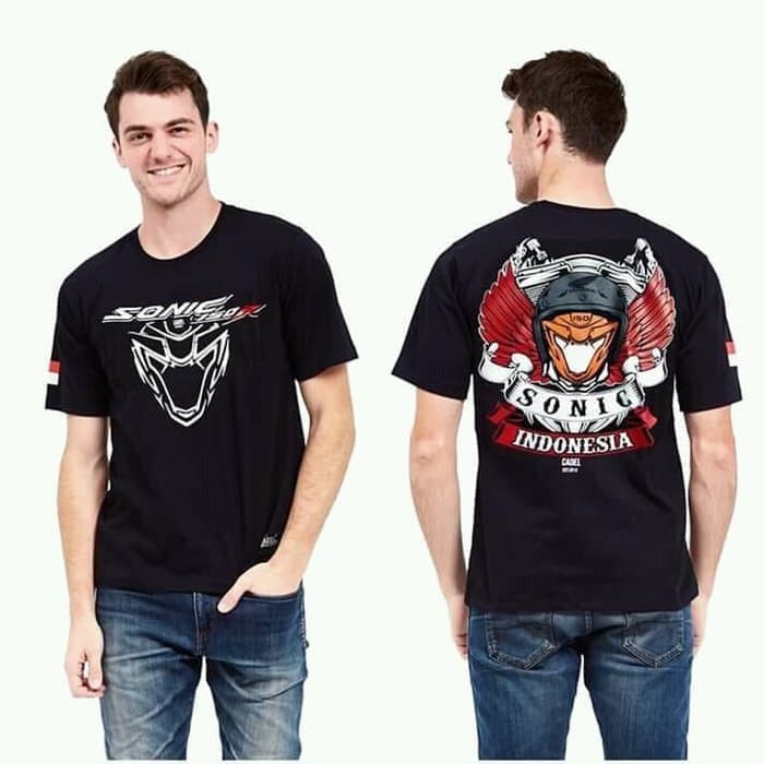 Kaos Motor Honda Sonic Baju Motor Honda Sonic T-shirt Honda Sonic Kaos Polos Murah Meriah