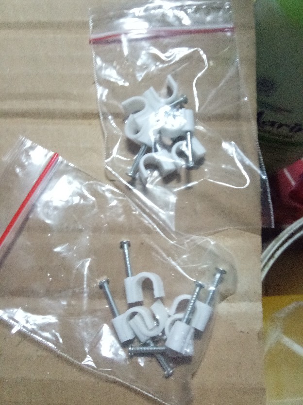 Klem Kabel Perklip Isi 6pcs (untuk Tambahan Paku Pemasangan)