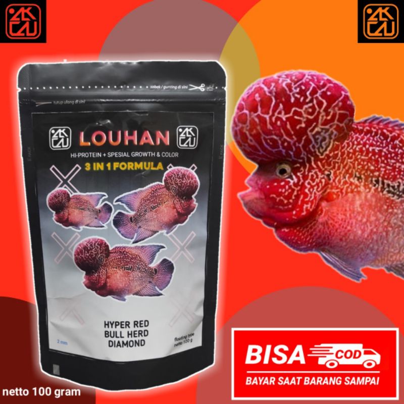 Jual Basic Feed Pelet Ikan Louhan Ikan Lohan In Formula Gr Merah Alikacu Shopee Indonesia