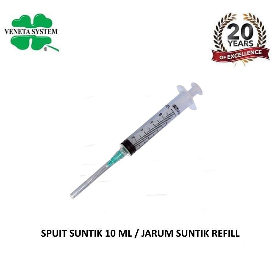 Jarum Suntik Suntikan 10ml untuk isi ulang Tinta Dye / Art Paper / Spuit Syringe Refill Tinta