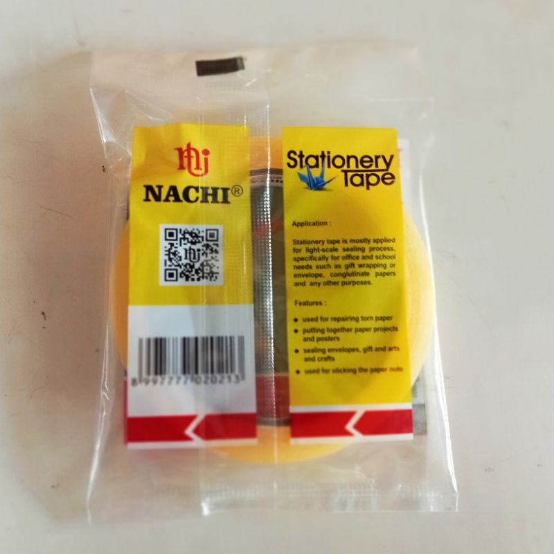 

Nachi stationery tape Isolasi bening transparan 72 yard