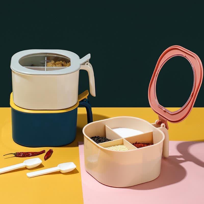 Tempat Bumbu Kotak Dapur 4in1 / Tempat Bumbu 4 Sekat / Kotak Bumbu 4in1 14