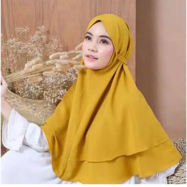 JILBAB INSTAN MARYAM 2 LAYER BERGO INSTAN SYRIA DOUBLE LAYER HIJAB INSTAN BERGO MURAH