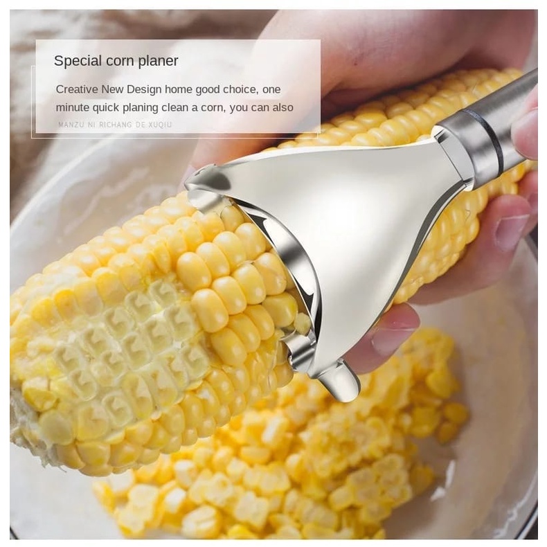 familygames PARUTAN JAGUNG steinless Alat Pengupas Biji Jagung / Corn Peeler Pisau Serut Jagung Stainless P023