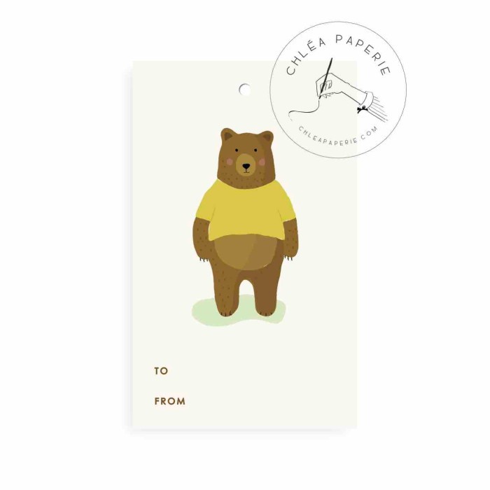 

✨ BISA COD ✨ Gift Tag / Bear Yellow Shirt