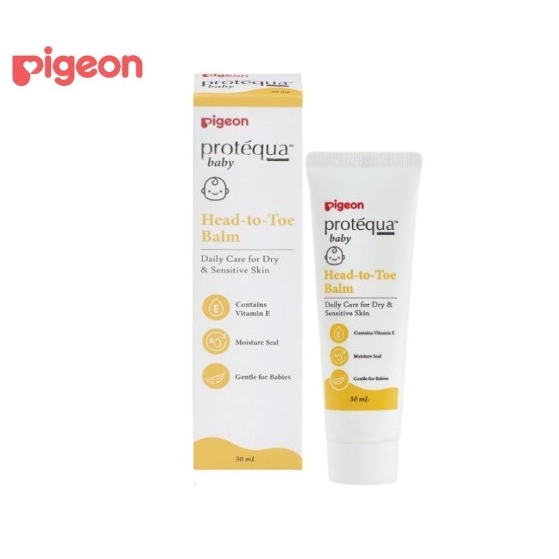 Krim Pelembab Kulit Kering &amp; Sensitif Pigeon Protequa Head To Toe Balm 50ml