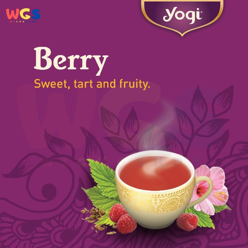 Yogi Tea Berry Detox Healthy Cleansing Formula 16 Tea Bags 32gr