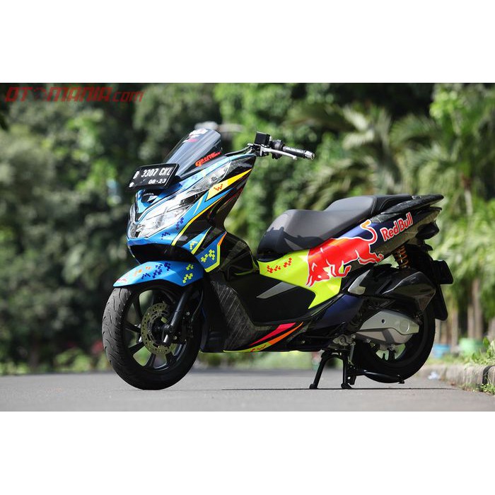 Stiker Full Body Decal Honda PCX150 Banteng Merah Terbaru