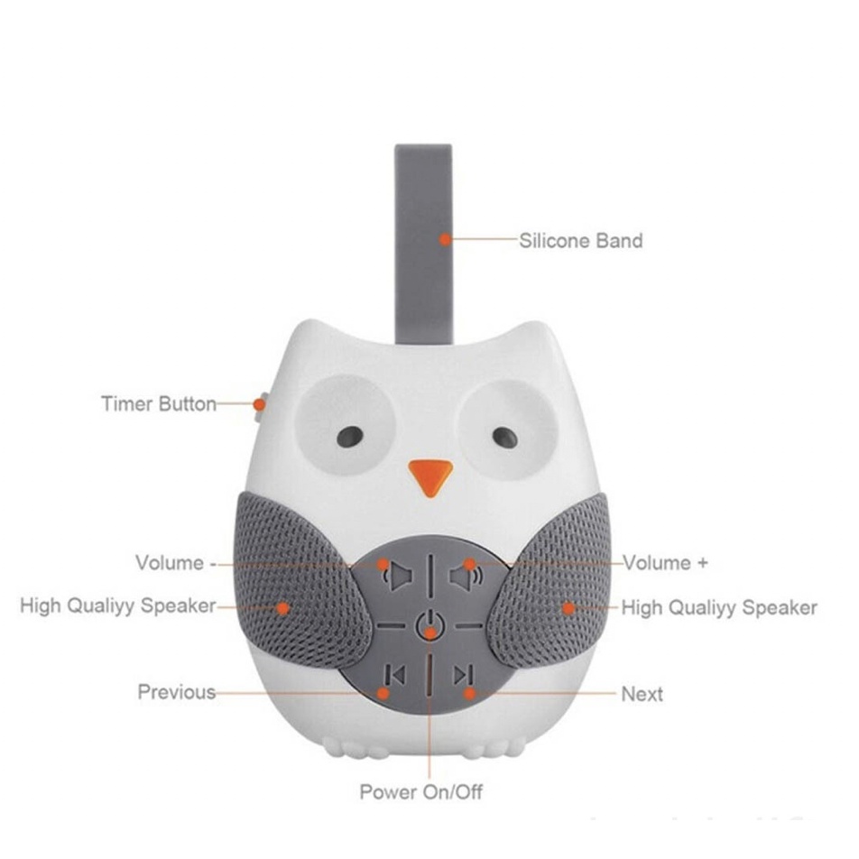 OWL BABY SOOTHER PORTABLE | Sleep Sound Owl | musik bayi otomatis